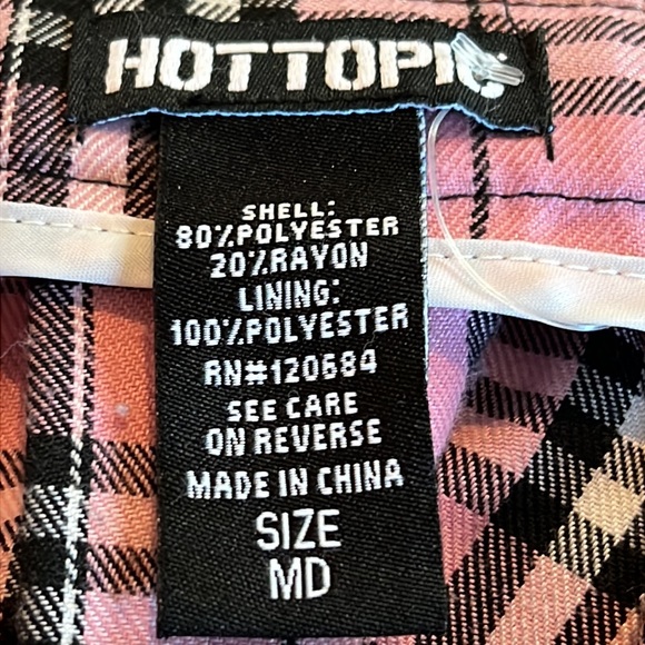 Hot Topic Pink Plaid Mini Skirt - Picture 7 of 9